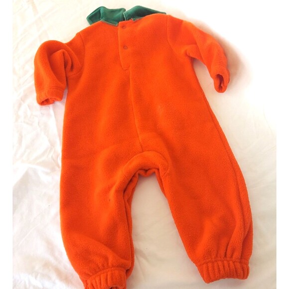 Lord & Taylor Halloween Pumpkin Costume Snap-up One-piece 12 Mo Custom - Picture 3 of 5
